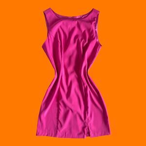 90's vintage hot pink bodycon mini dress Size 9/10 be smart